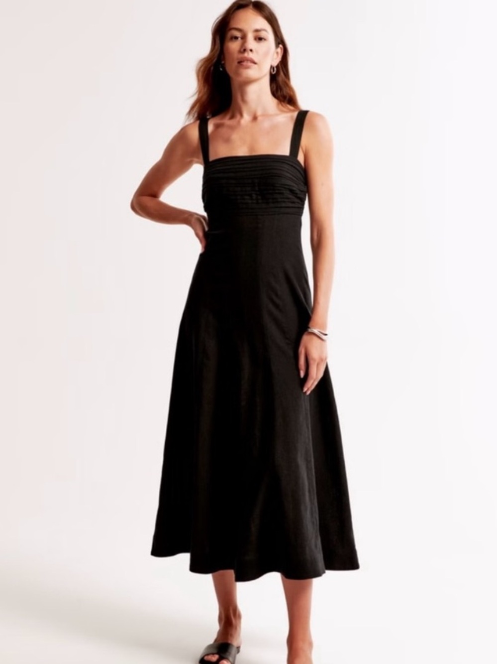 Abercrombie & Fitch sleeveless Emerson Midi Dress